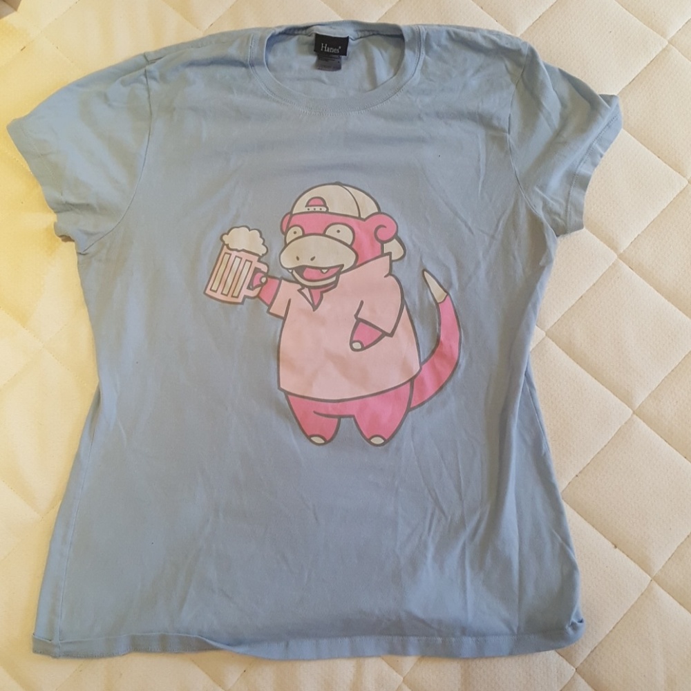 Novelty Pokemon Slowbro Frat T-Shirt